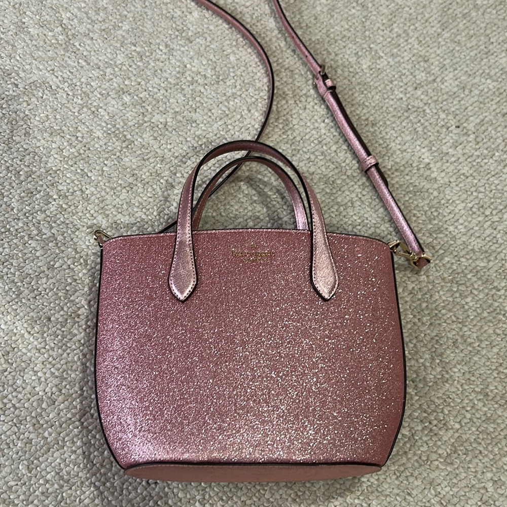 Kate Spade New York Pink Glimmer Glitter Satchel